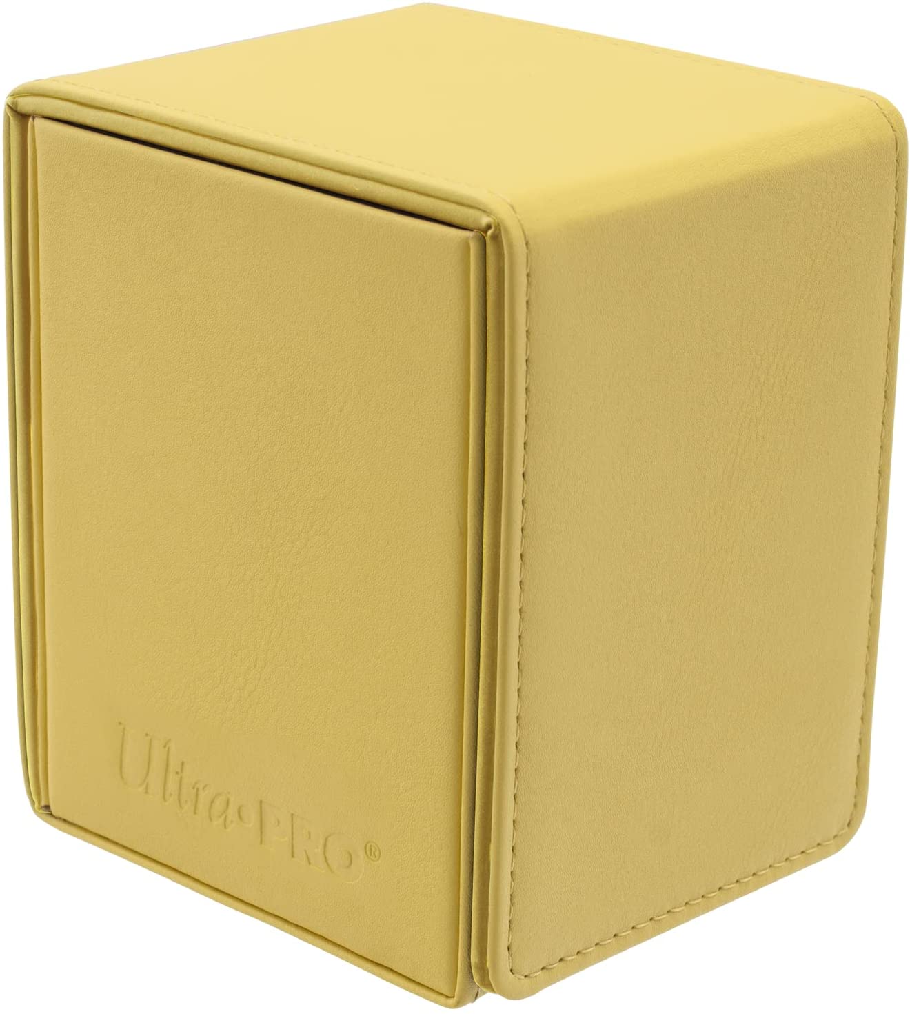 Ultra PRO - Vivid Alcove Flip Card Deck Box (Yellow) - Stores & Protects Up To 100 Standard Size Collectible Cards, Baseball Cards, Gaming Cards, Sports Cards or Any Standard Size Cards In Collections
