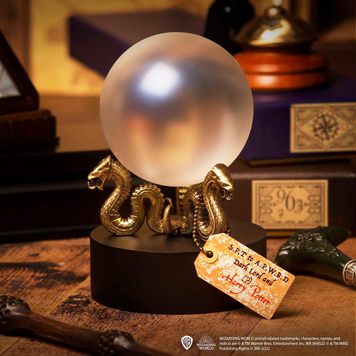 The Noble Collection Harry Potter The Prophecy Orb - 5in (13cm) Crystal Ball Prop Replica - Officially Licensed Harry Potter Film Set Movie Props Gifts