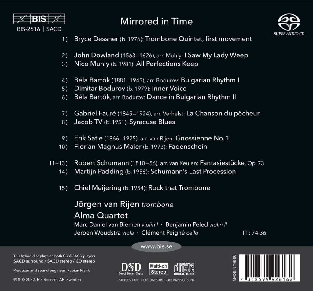 Jörgen Van Rijen/Alma Quartet: Mirrored in Time