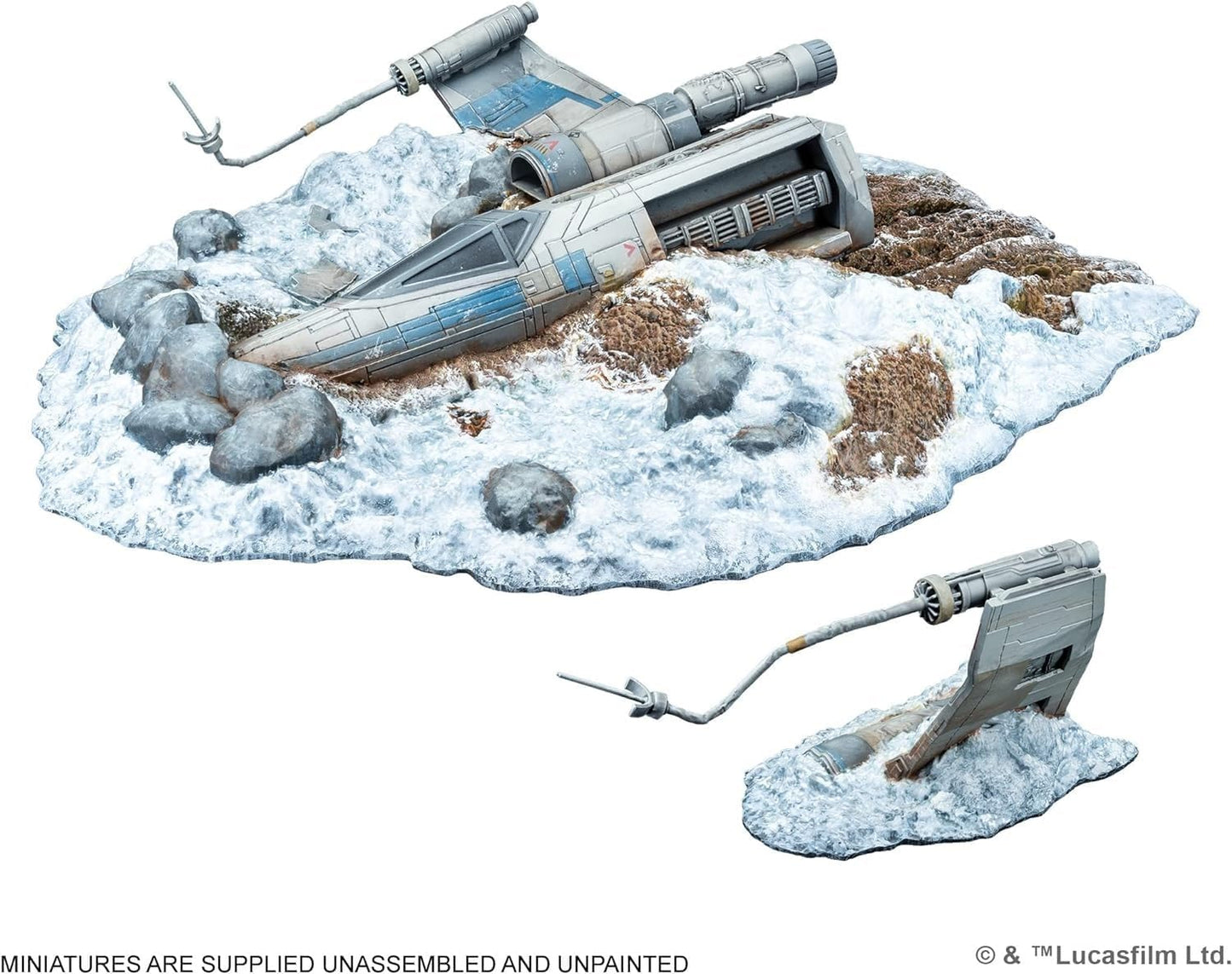 Star Wars Legion Crashed X-Wing Terrain