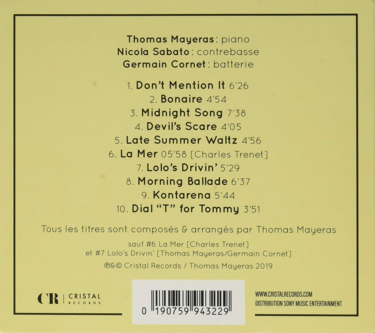 Mayeras Thomas - Don't Mention It