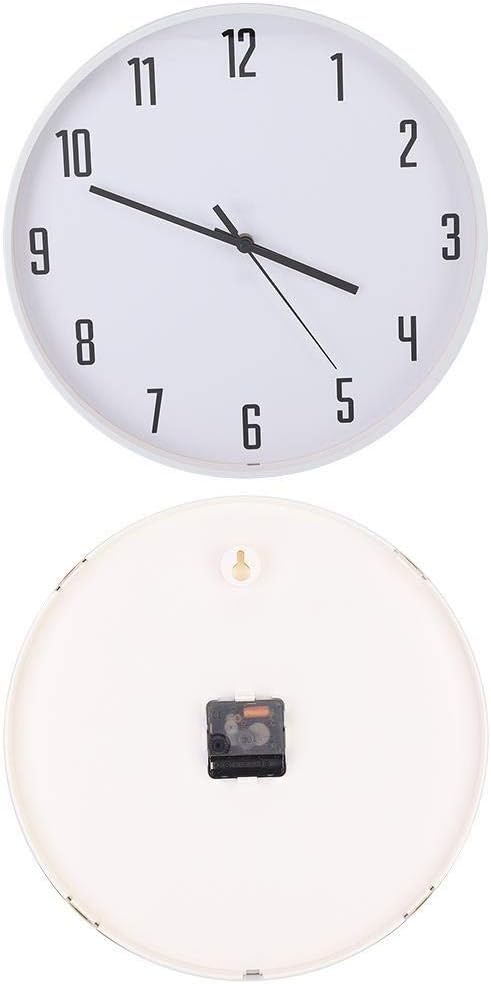 Belissy 14in Nordic Modern Style Wall Clock Living Room Mute Wall Clock Decoration White