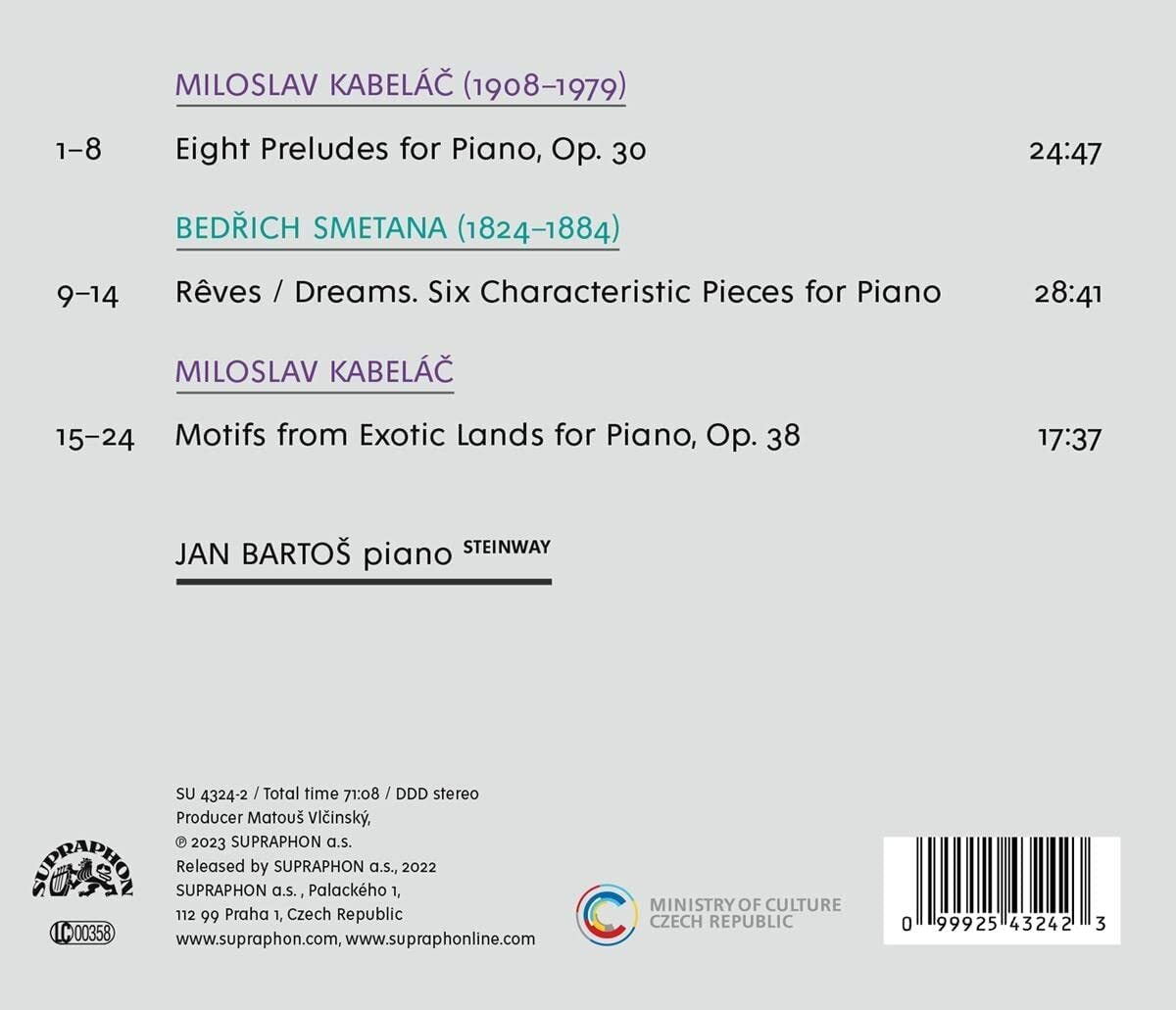 Kabelác: Eight Preludes/Motifs from Exotic Lands/Smetana: Dreams