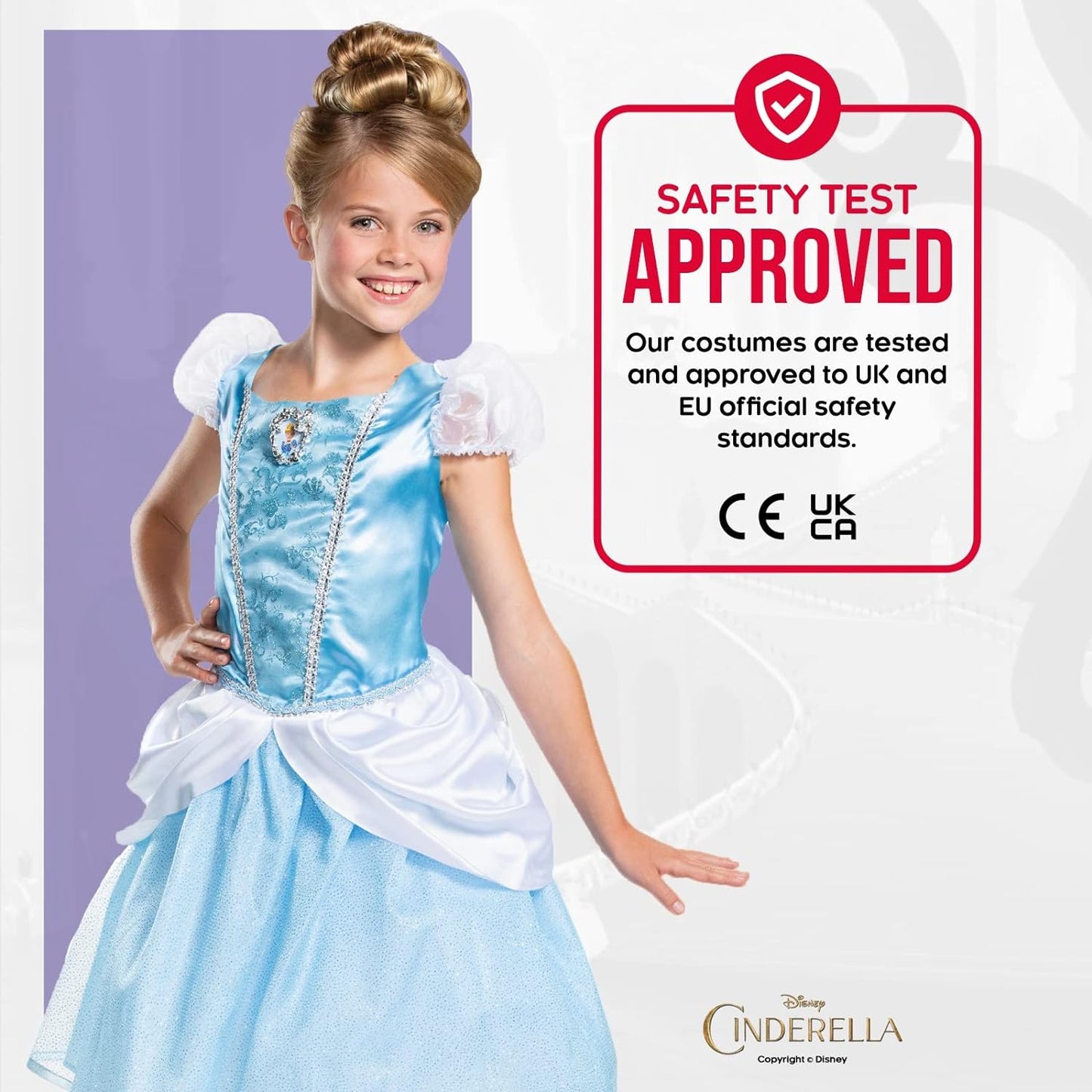 Disney Official Deluxe Cinderella Costume Kids, Princess Dress Up for Kids