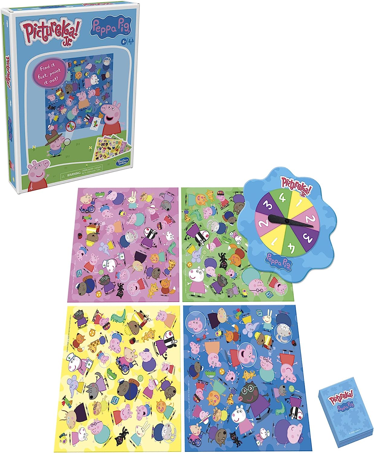 Hasbro Pictureka! Junior Peppa Pig Game, Picture Game, Fun Board Game for Preschoolers, Games for 4 Year Olds and Up, No Reading Required Game