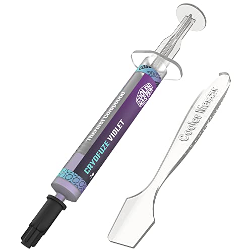 Cooler Master CryoFuze Violet, Thermal Compound Paste for CPU coolers, W/m.k 12.6-2 grams, Violet 2 grams CryoFuze Violet