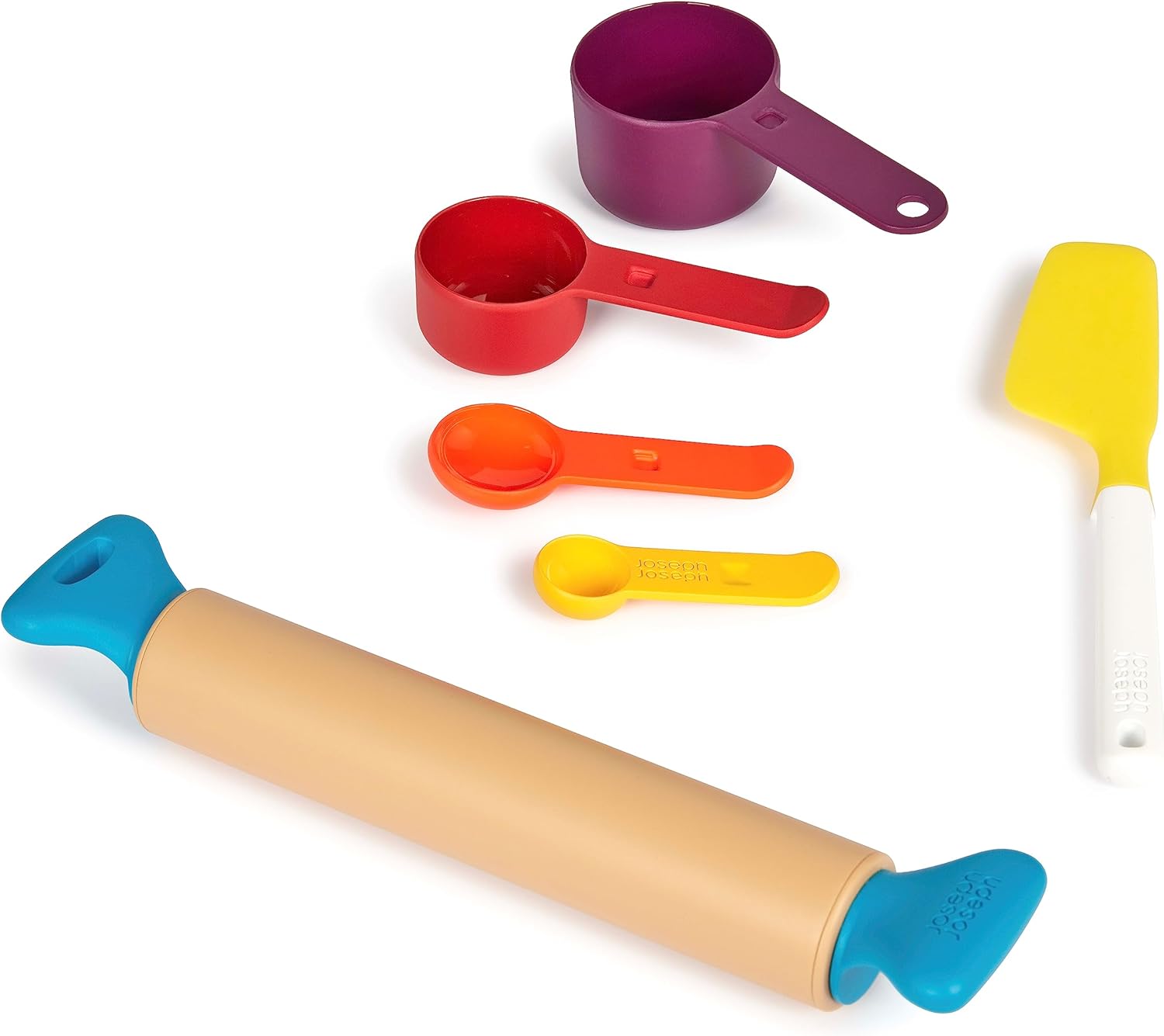 Casdon Joseph Joseph Bake | Toy Kitchen Baking Set for Children from 3 Years | With Movable Rolling Pin for Imaginative Play!