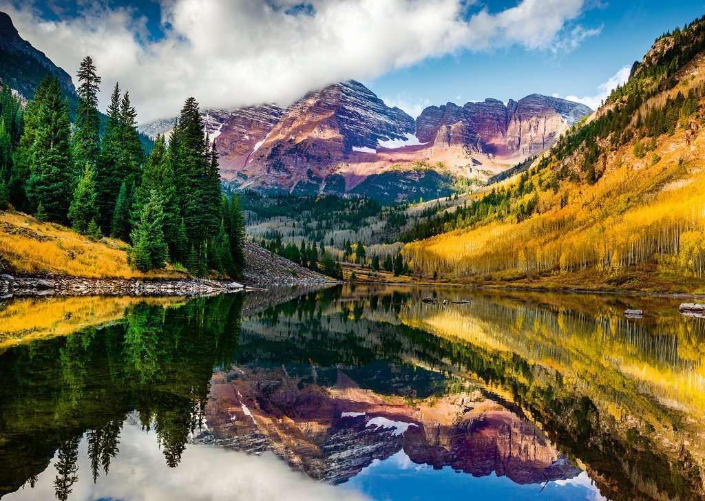 Ravensburger Puzzle - Aspen, Colorado - 1000 Teile Puzzle, Beautiful Mountains Collection, für Erwachsene und Kinder ab 14 Jahren: Beautiful Mountains