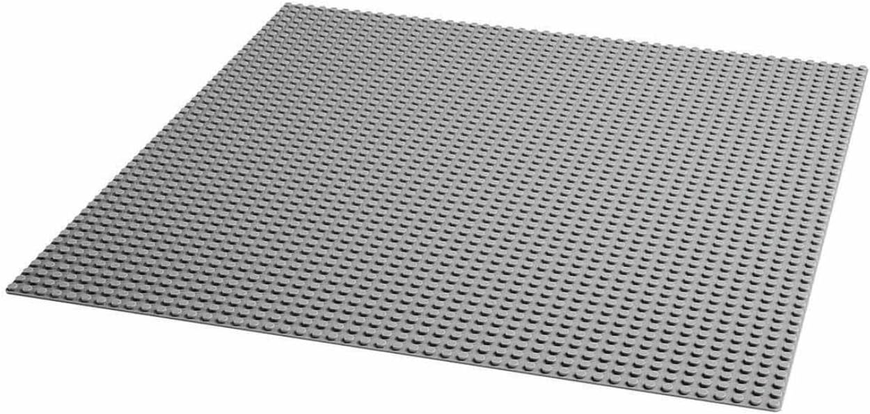 LEGO 11024 Classic Grey Baseplate, 48x48 Stud Building Base, Build and Display Board Set & 11025 Classic Blue Baseplate Building Base, Square 32x32 Build and Display Board, Construction Toy for Kids