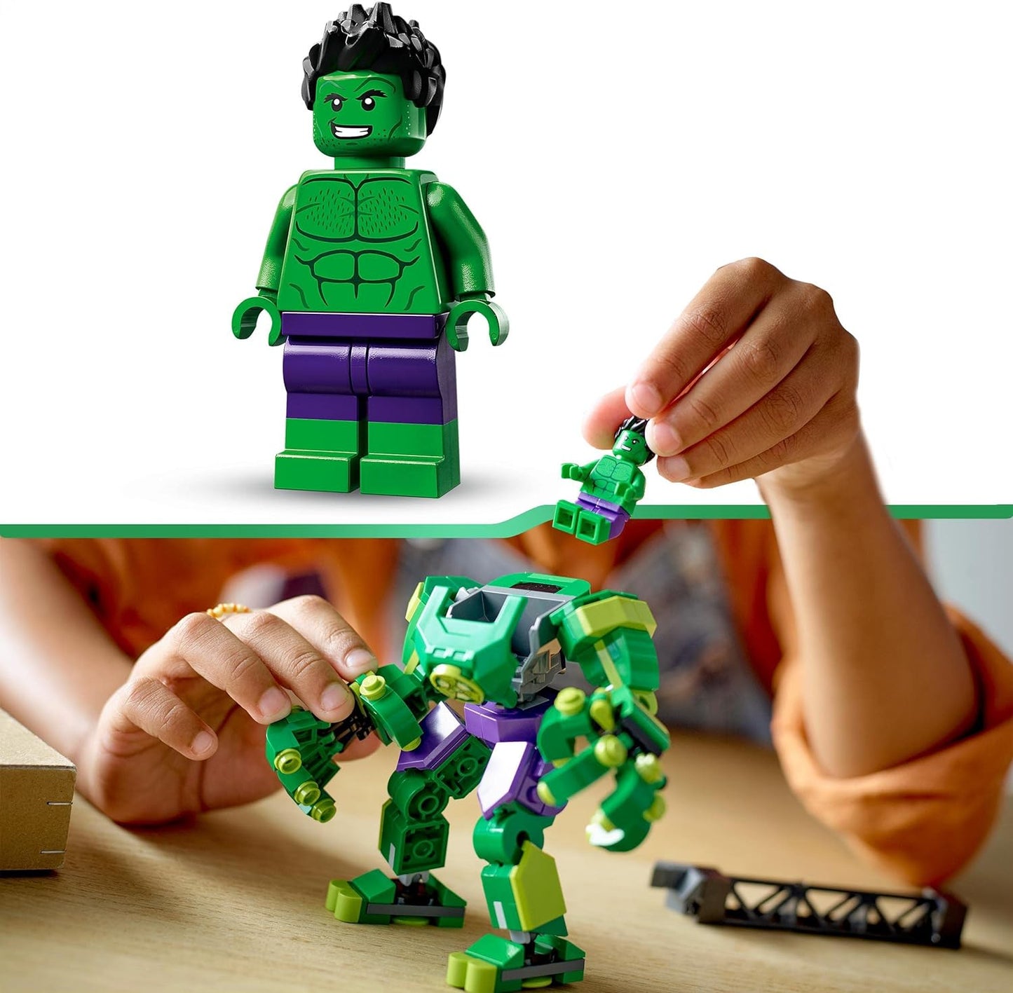 LEGO 76241 Marvel Hulk Mech Armour, Avengers Action Figure Set, Collectable Super Hero Buildable Toys for Boys and Girls Aged 6 Plus, Gift Idea Single