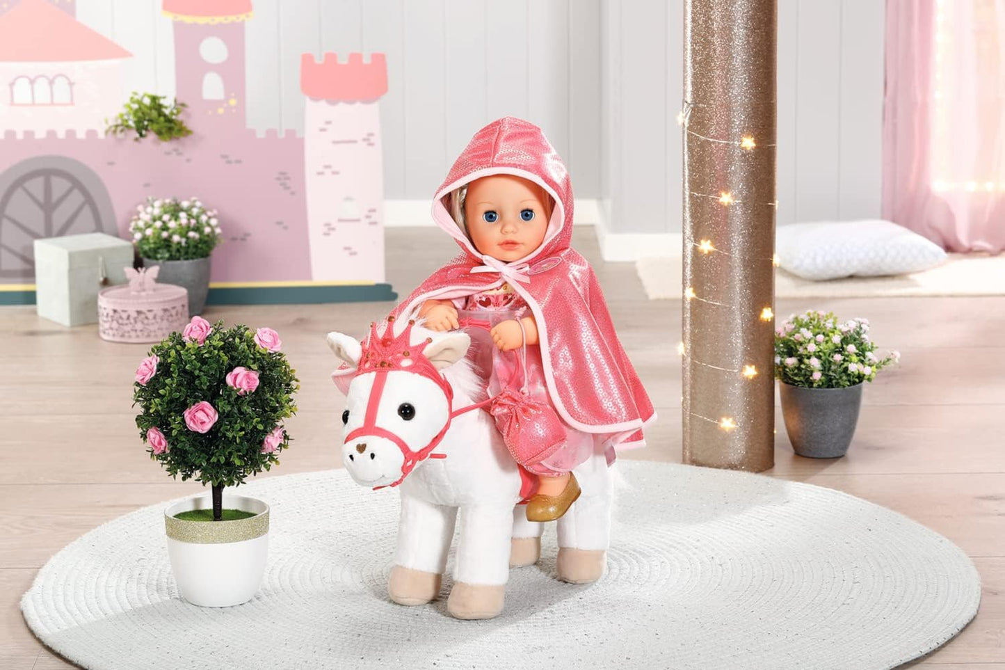 Baby Annabell Little Sweet Cape 706503 706503-For Toddler Sized 36cm-Includes Doll, Bag, and Hanger-Suitable from 1 Year, Multi