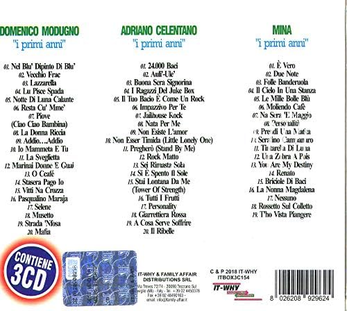 Italian Music Collection I Primi Anni (Modugno,Celentano,Mina...)