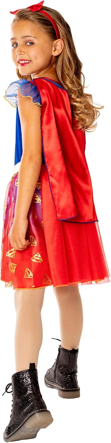 Rubie's Official DC Supergirl Deluxe Child Dress, Kids Superhero Fancy Dress
