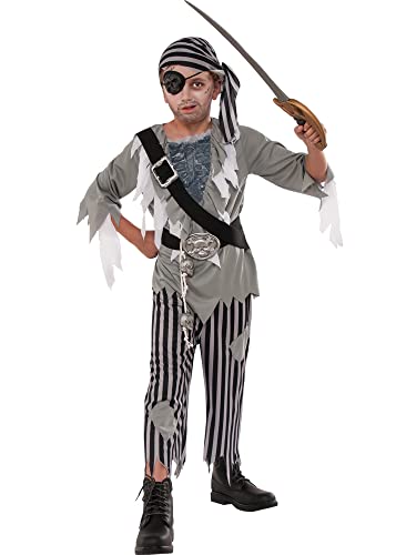 GEN - GHOST PIRATE BOY - FANCY DRESS COSTUME (SIZE: 5-6)