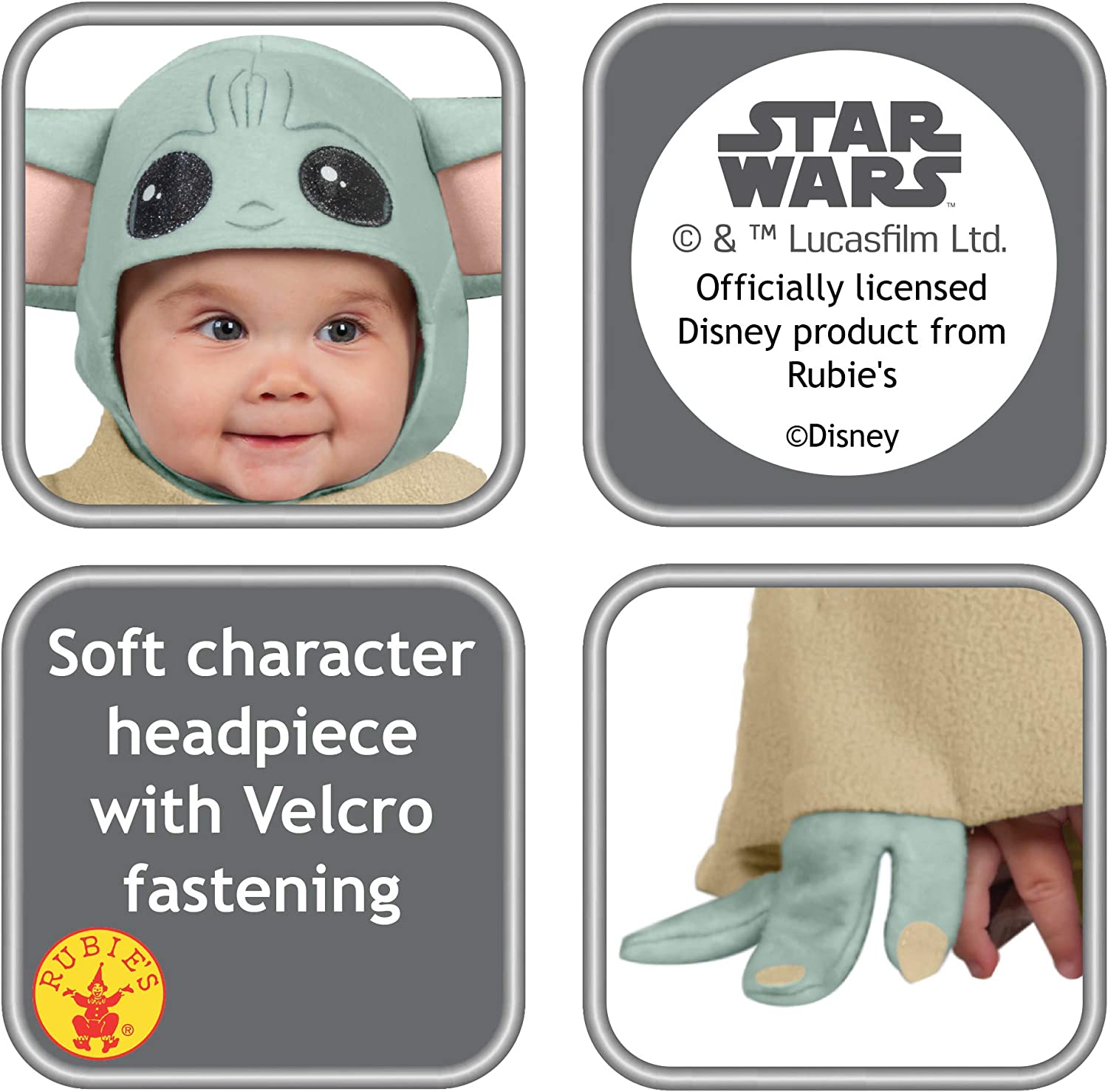 Rubie's Official Disney Star Wars The Child Costume, Mandalorian