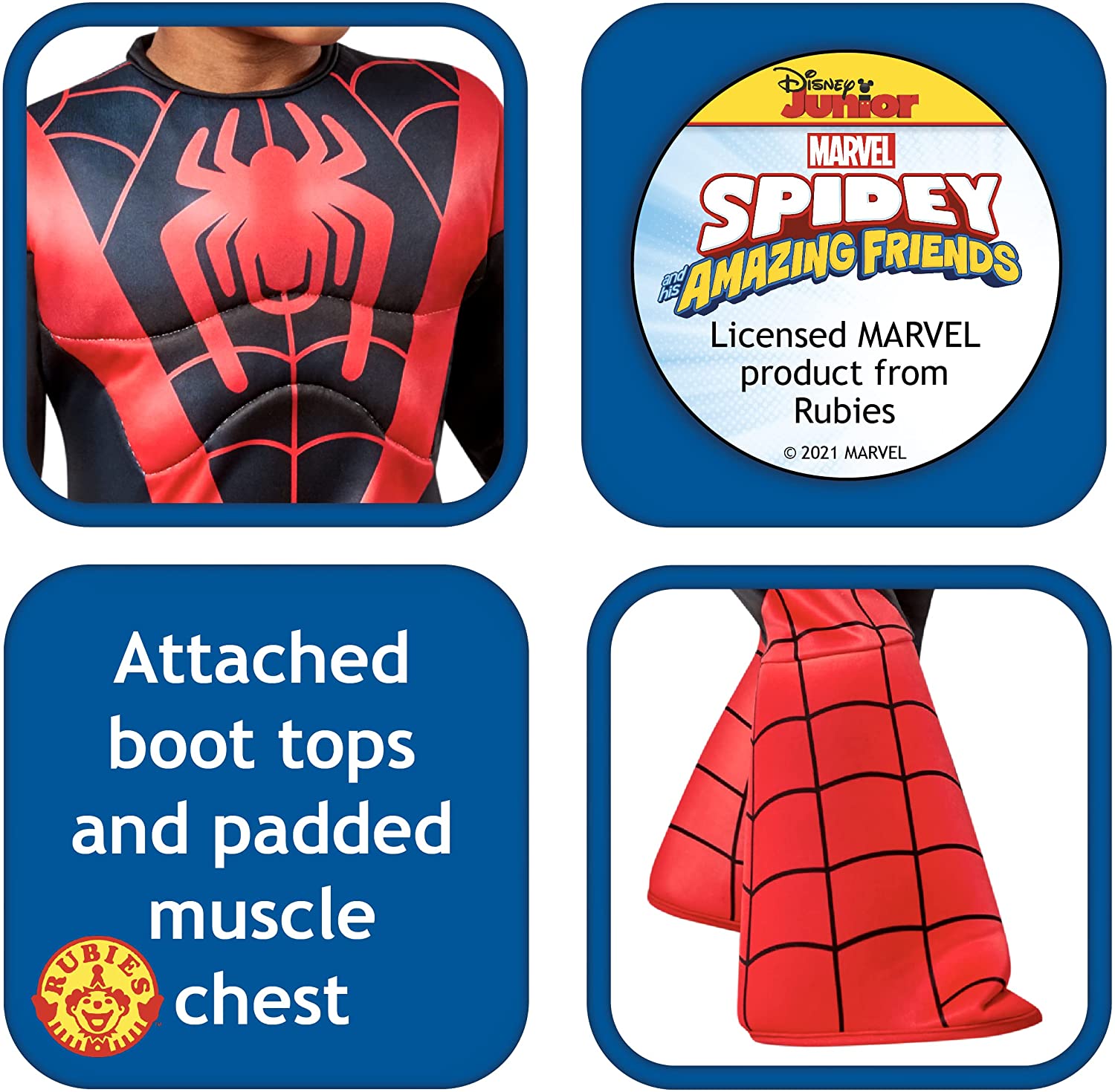 Rubies Official Marvel Spidey and his Amazing Friends Spinn Deluxe Toddler Costume Halloween