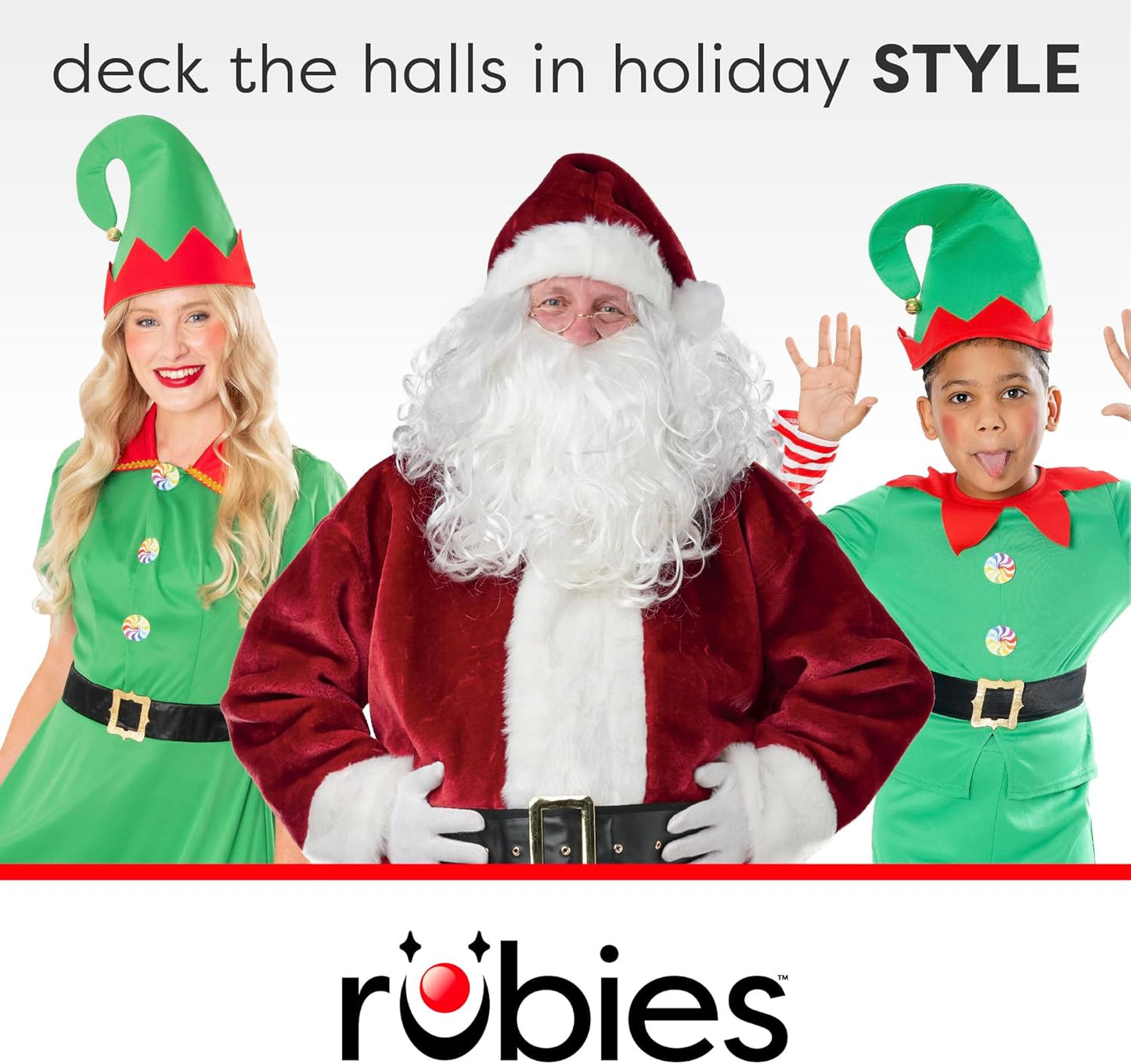 Bristol Novelty Weihnachtshelfer-Kostüm für Herren, Grün, Gelb Einheitsgröße