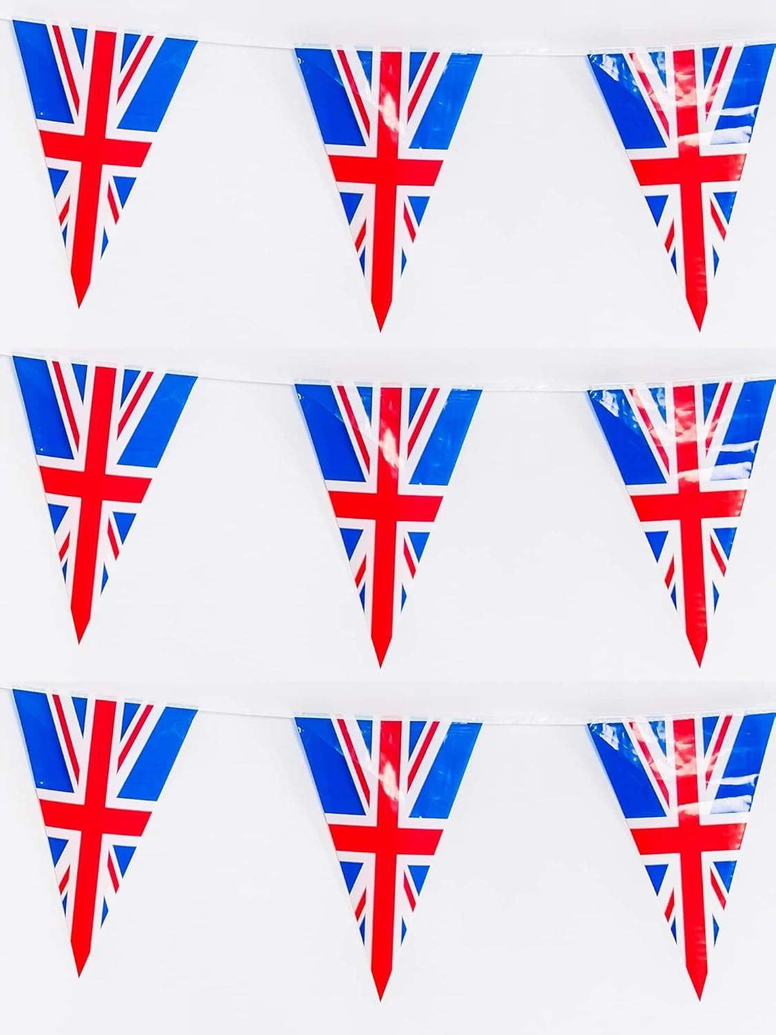 UNION JACK 7M 25 FLAG BUNTING - FANCY DRESS
