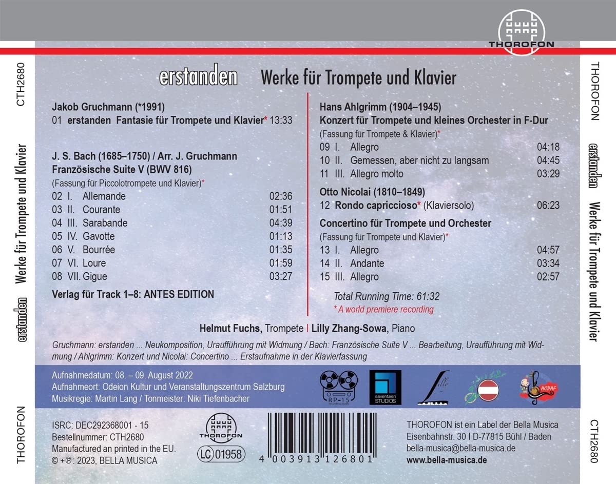 erstanden - Werke fur Trompete und Klavier