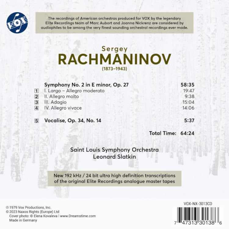 Sergey Rachmaninov: Symphony No. 2, Op. 27/...