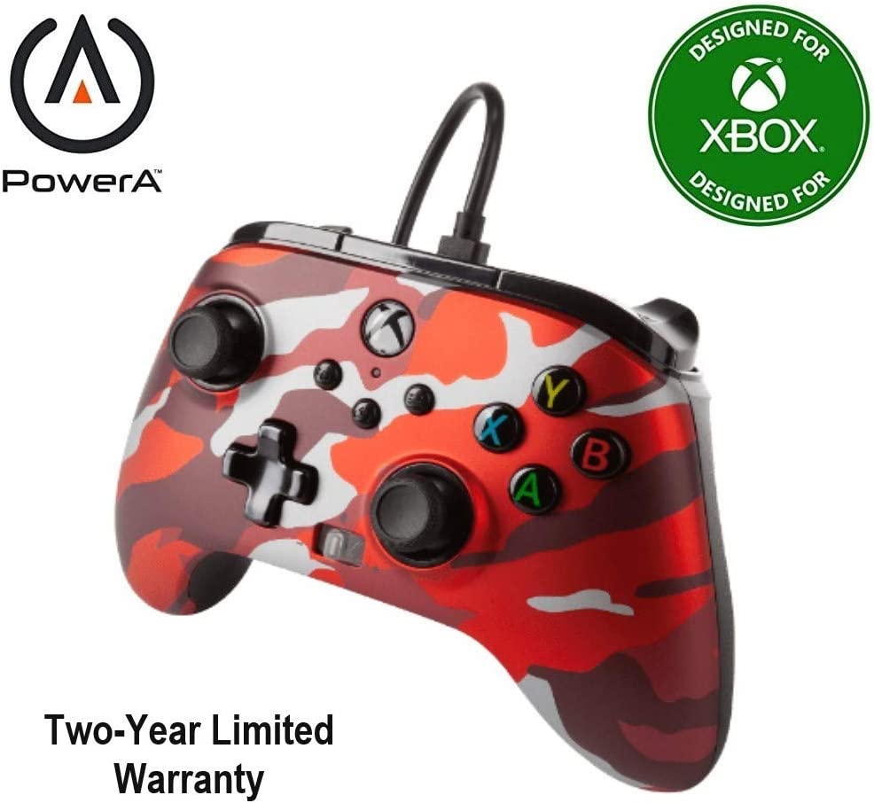 POWER A - Wired Controller Enhanced - Camo Red Xbox Series X