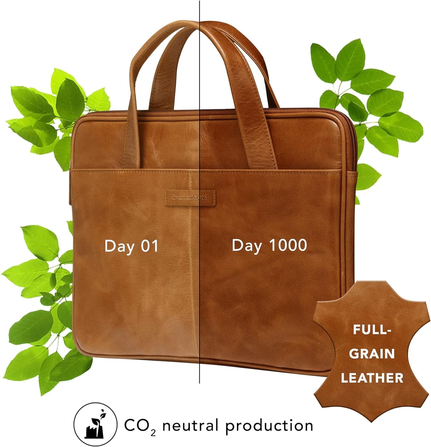 dbramante1928 Silkeborg Laptop Case | Handcrafted Full-Grain Leather