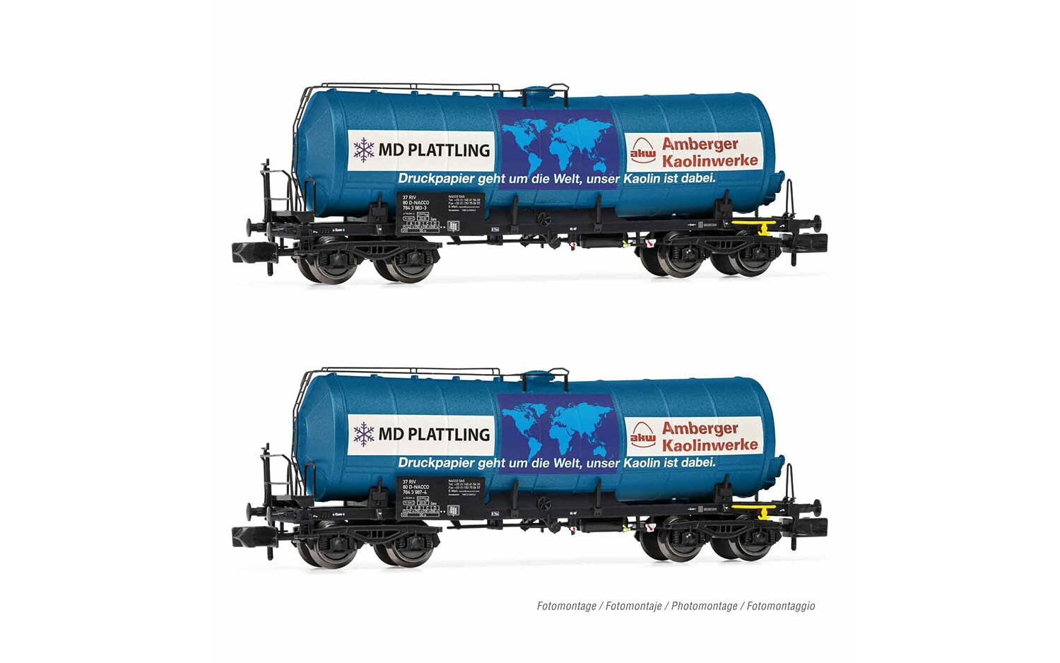 Arnold SNCF, 2-unit pack, 2-axle covered wagons type K, period III