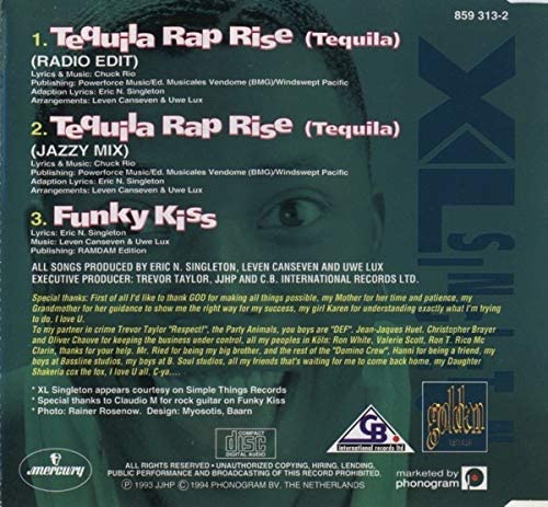 Tequila rap rise (2 versions, 1993/94, plus 'Funky kids')