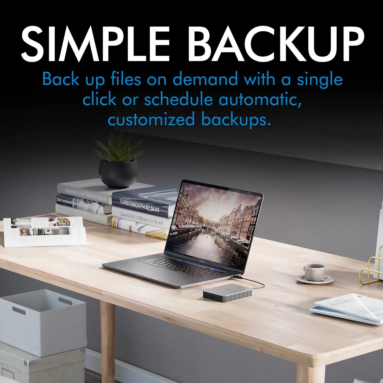 LaCie MOBILE DRIVE Secure 4TB Portable External Hard Drive 2.5 Inch Mac & PC Space Grey with 2 Year Rescue Service Model No. STLR4000400