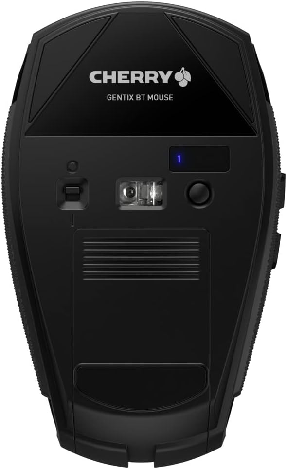CHERRY GENTIX BT, wireless Bluetooth mouse, multi-device function for up to 3 end devices, switchable resolution (1000/2000 dpi), 7 buttons and scroll wheel, battery-operated