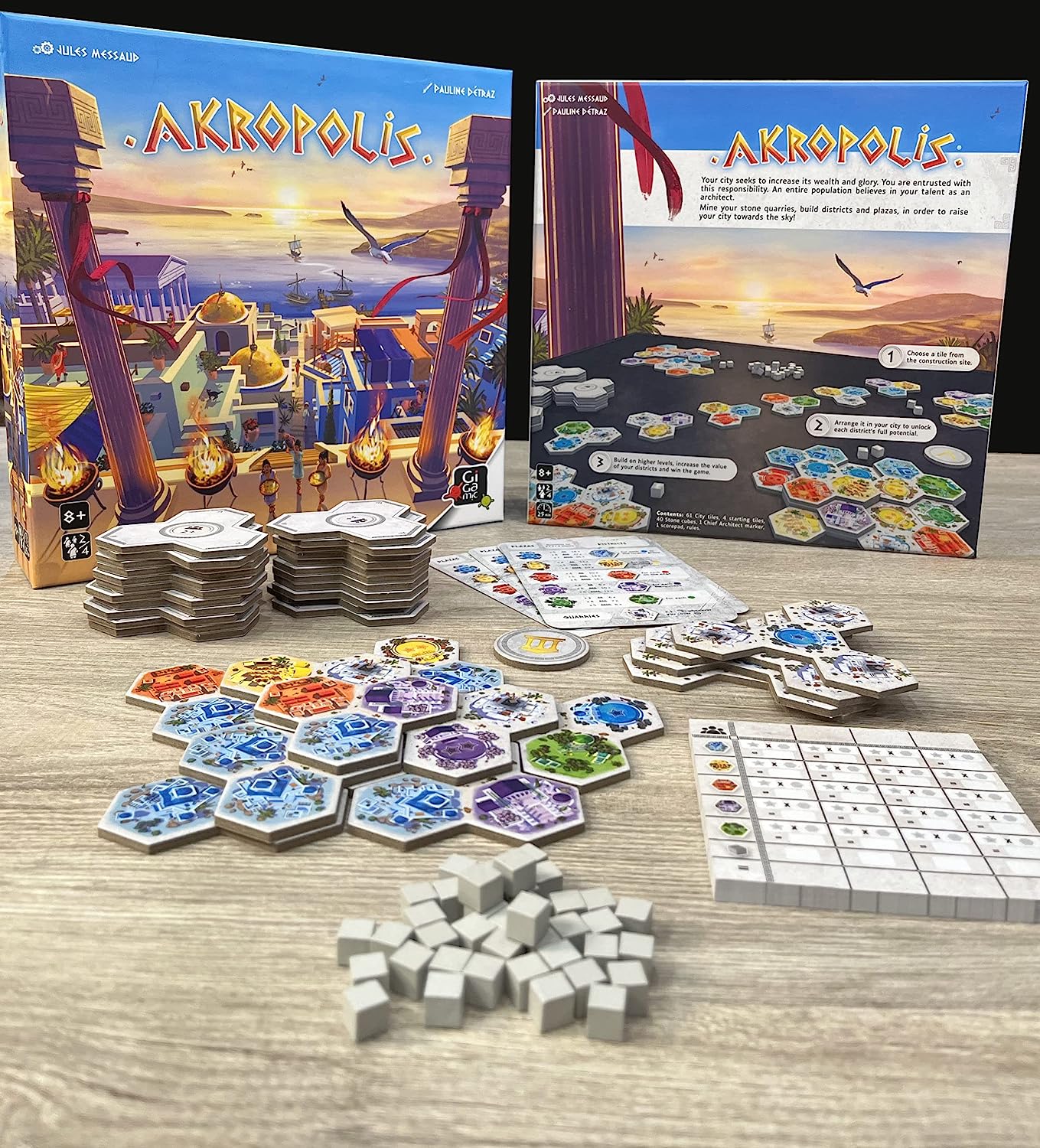 Akropolis - Strategy Tile Laying Board Game - Ages 8 +