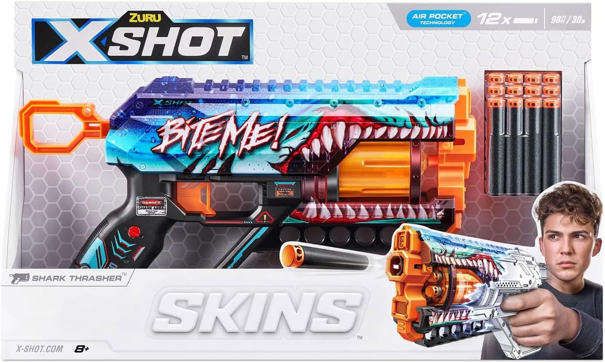 ZURU X-Shot - HUIDEN-Skins-Griefer (12 Darts) (36561