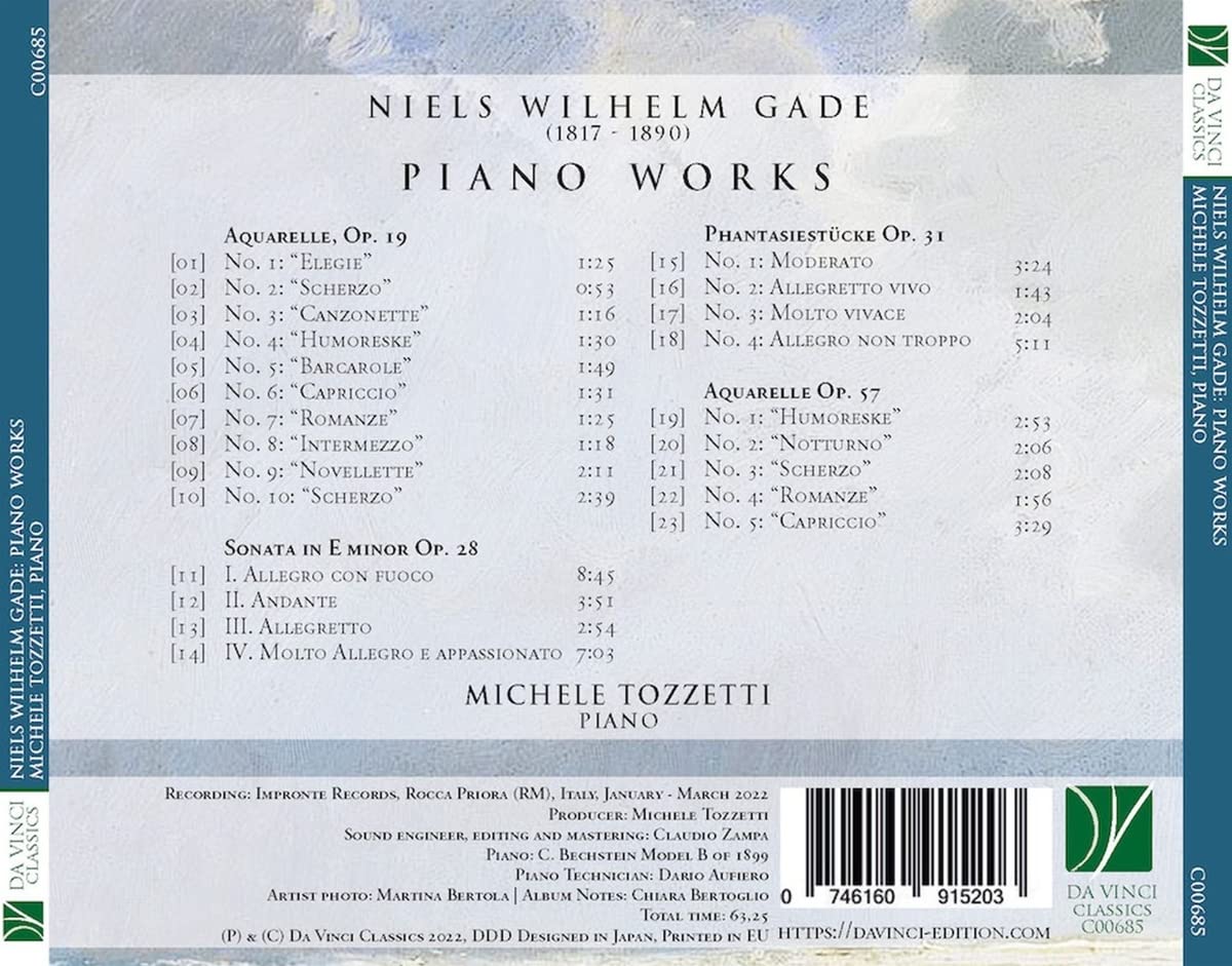Niels Wilhelm Gade: Piano Works