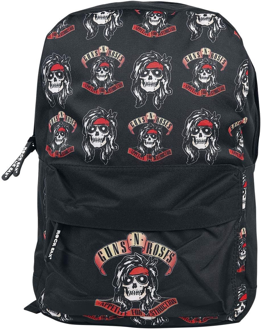 Rocksax Mochila Guns N' Roses - Appetite, Black, M, Rocksax