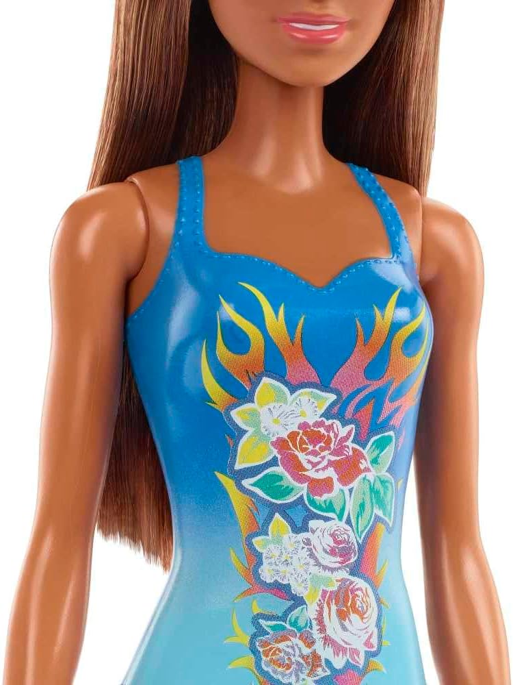 Barbie - Beach Doll - Blue Bathing Suit (HDC51