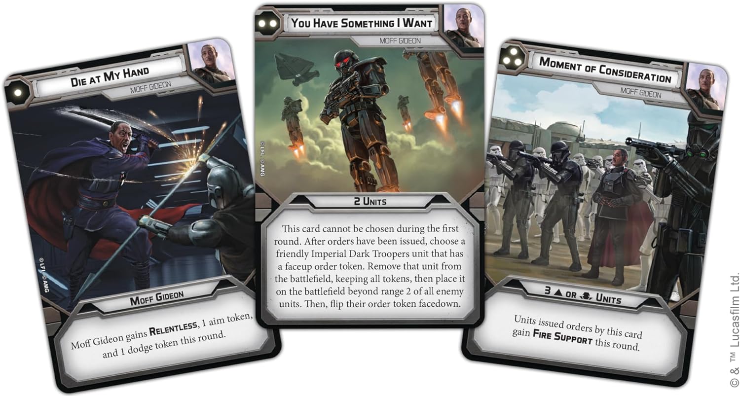 Atomic Mass Games | Star Wars Legion: Moff Gideon Commander Expansion | Miniatures Game | Ages 14+ | 2 Players | 90 Minutes Playing Time