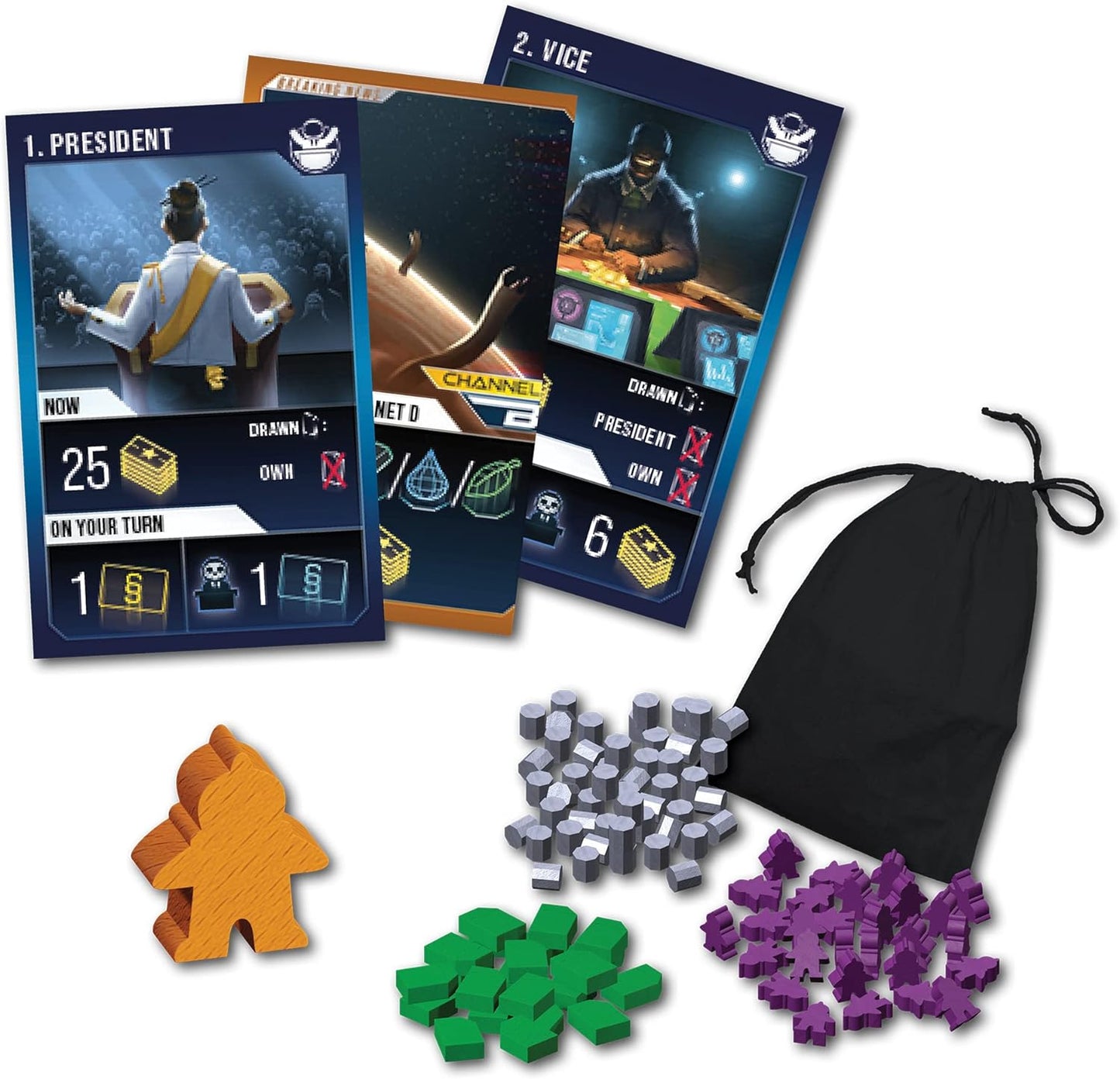 Planet B Board Game | Political Strategy Game | Futuristic Sci-Fi Game for Adults | Fun Game for Family Game Night | Ages 14+ | 2-4 Players | Average Playtime 60-180 Minutes | Made by Z-Man Games