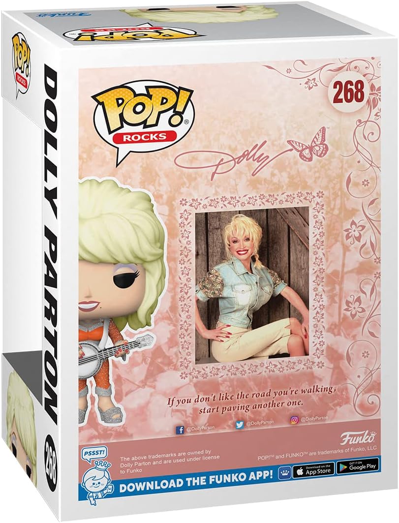 Funko POP! Rocks: Dolly Parton - Collectable Vinyl Figure - Gift Idea - Official Merchandise - Toys for Kids & Adults - Music Fans - Model Figure for Collectors and Display
