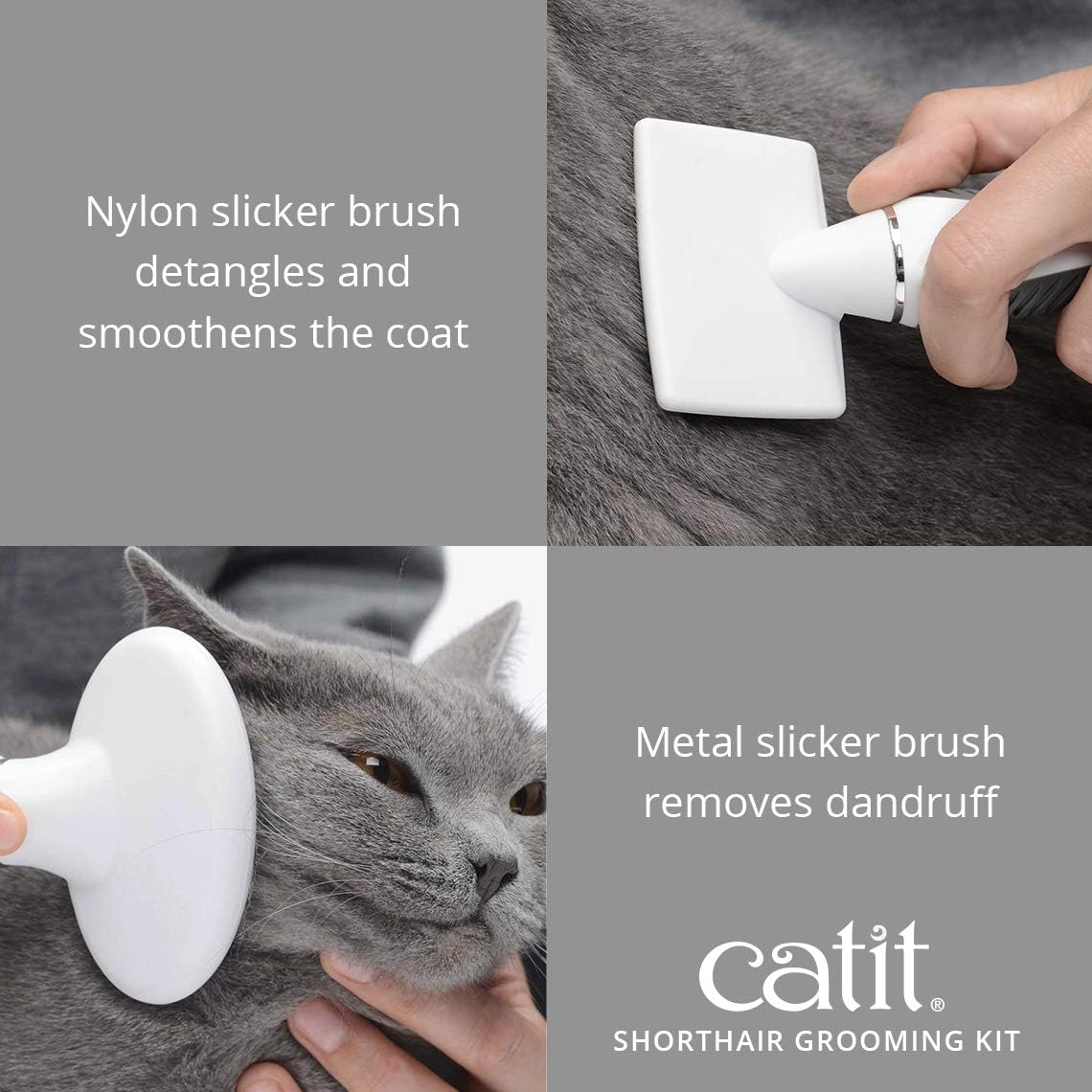 Catit Senses 2.0 Short Hair Cat Grooming Kit Shorthair Grooming Kit