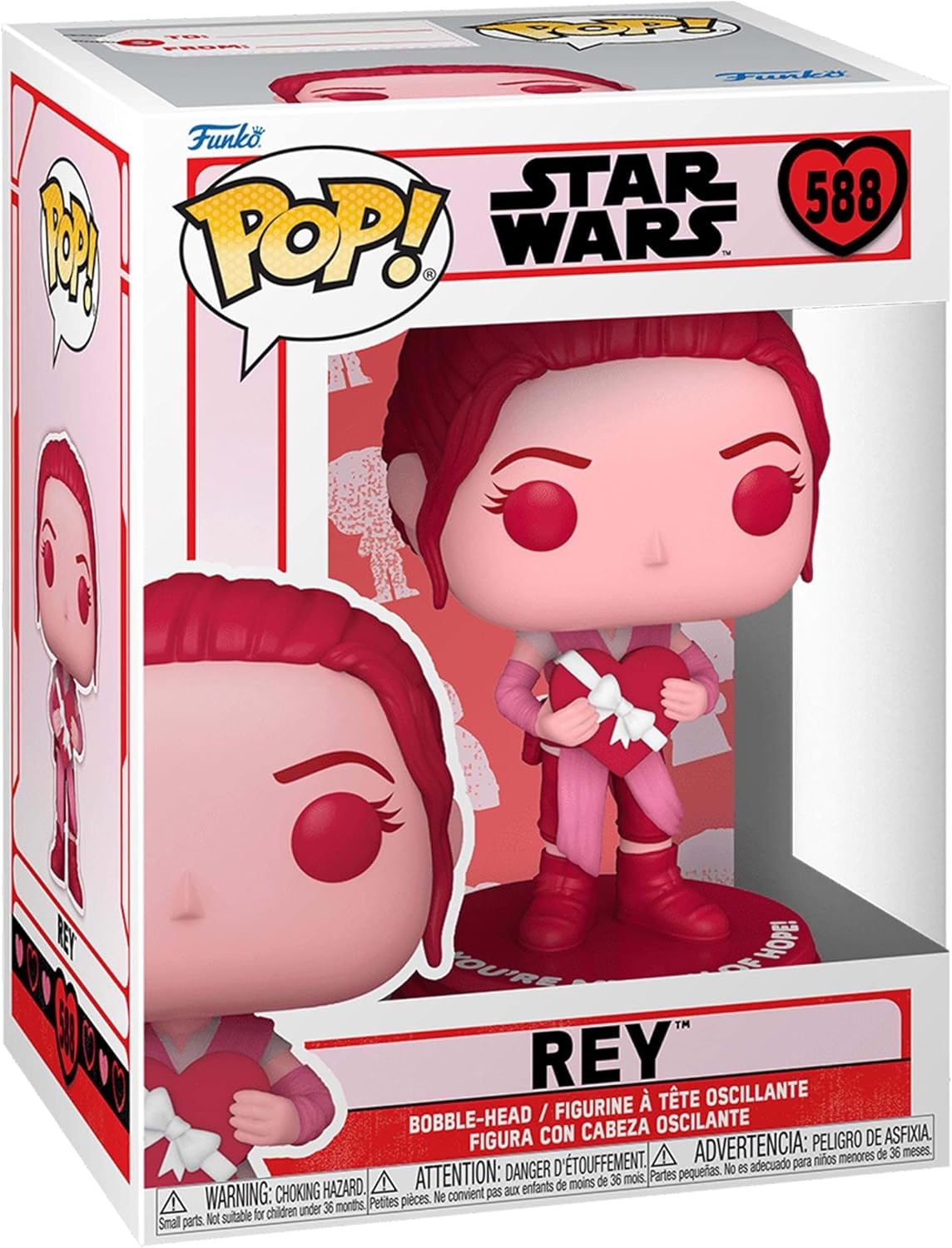 Funko POP! Star Wars: Valentines - Rey - Collectable Vinyl Figure - Gift Idea - Official Merchandise - Toys for Kids & Adults - Movies Fans - Model Figure for Collectors and Display