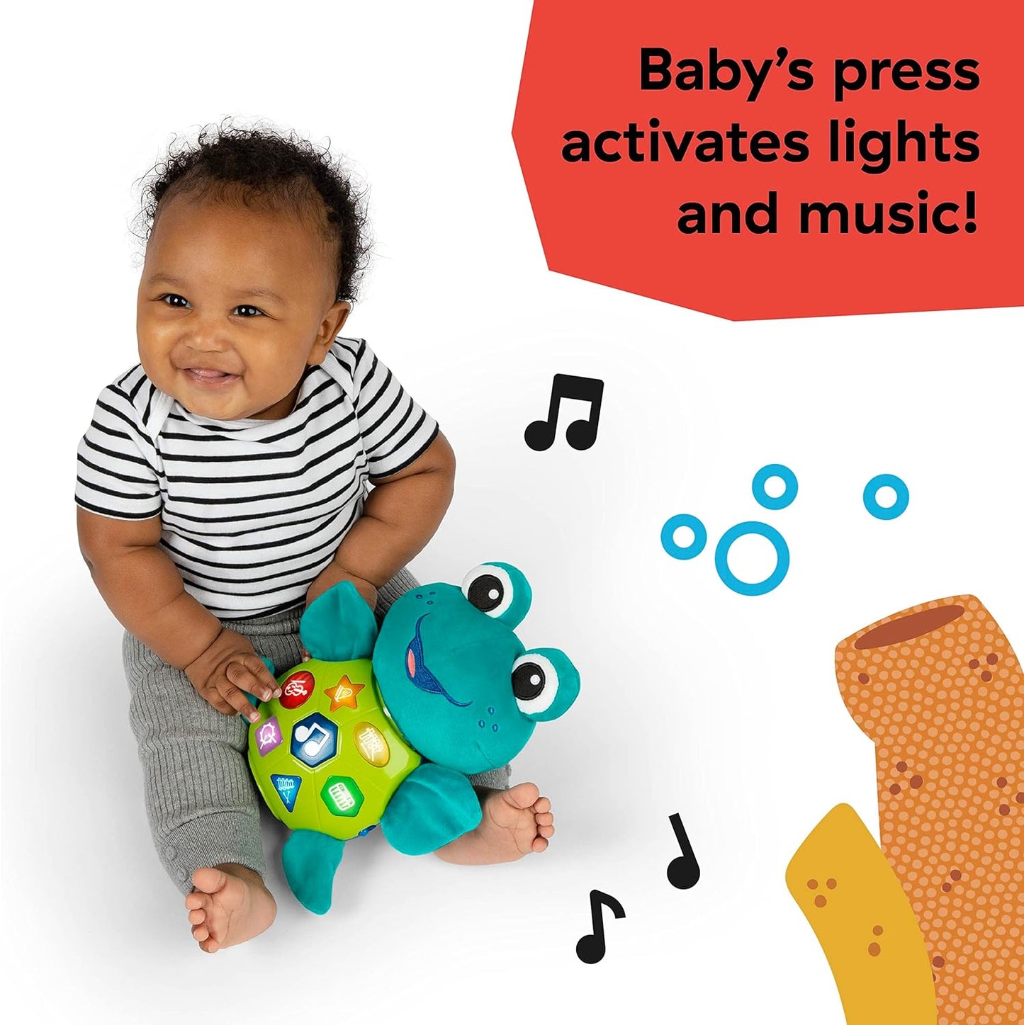 Baby Einstein, Ocean Explorers, Peluche Neptune, Juguete para el descubrimiento musical, a partir de los 6 meses