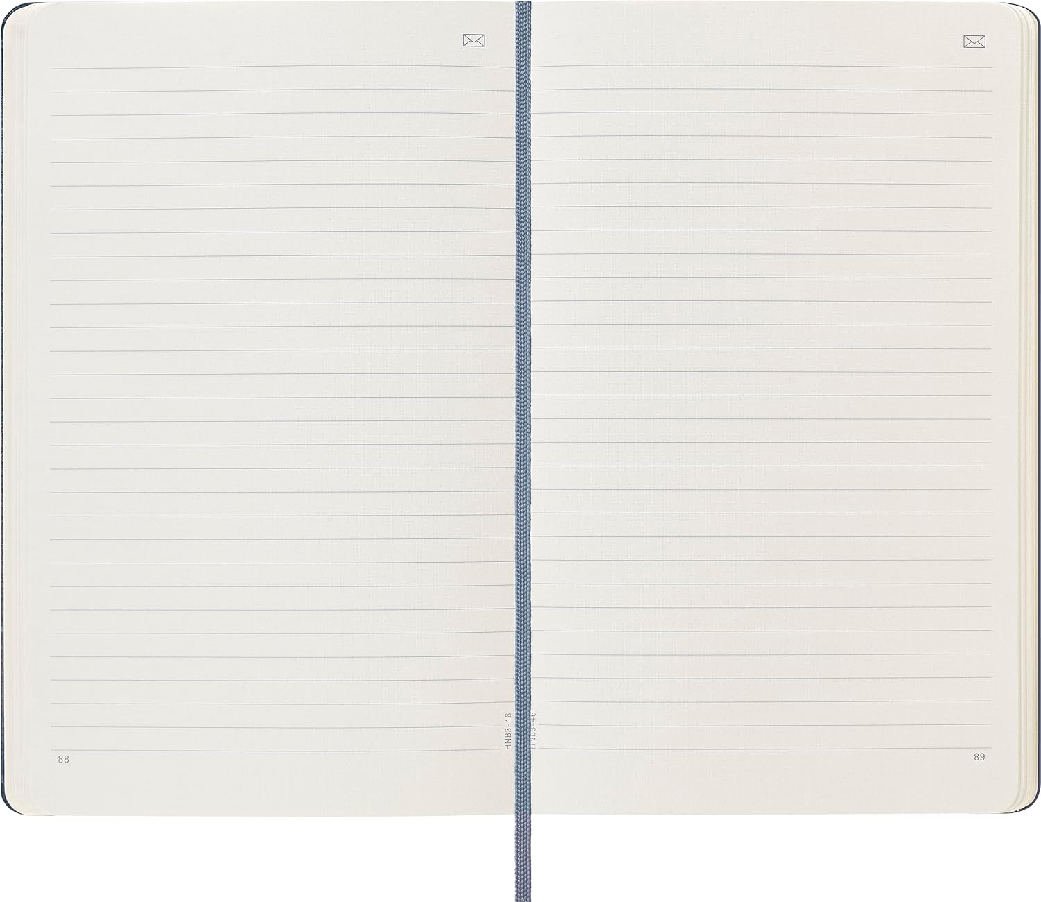 Moleskine Smart Notebook, Smart Writing System, Smart Notebook with Hard Cover, Ruled Pages and Elastic Closure, Large Format 13 x 21, Sapphire Blue Colour