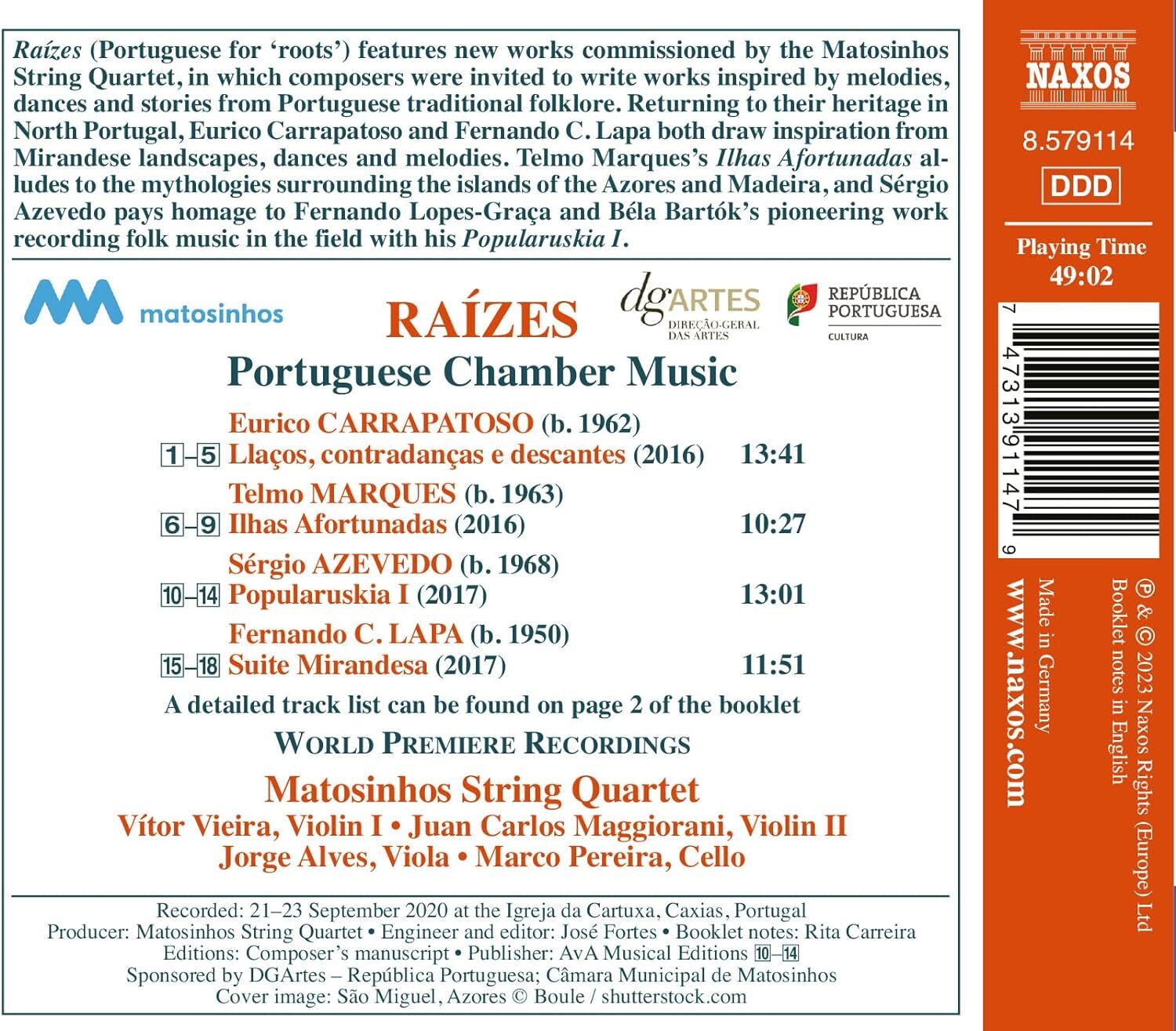 Raízes: Portuguese Chamber Music