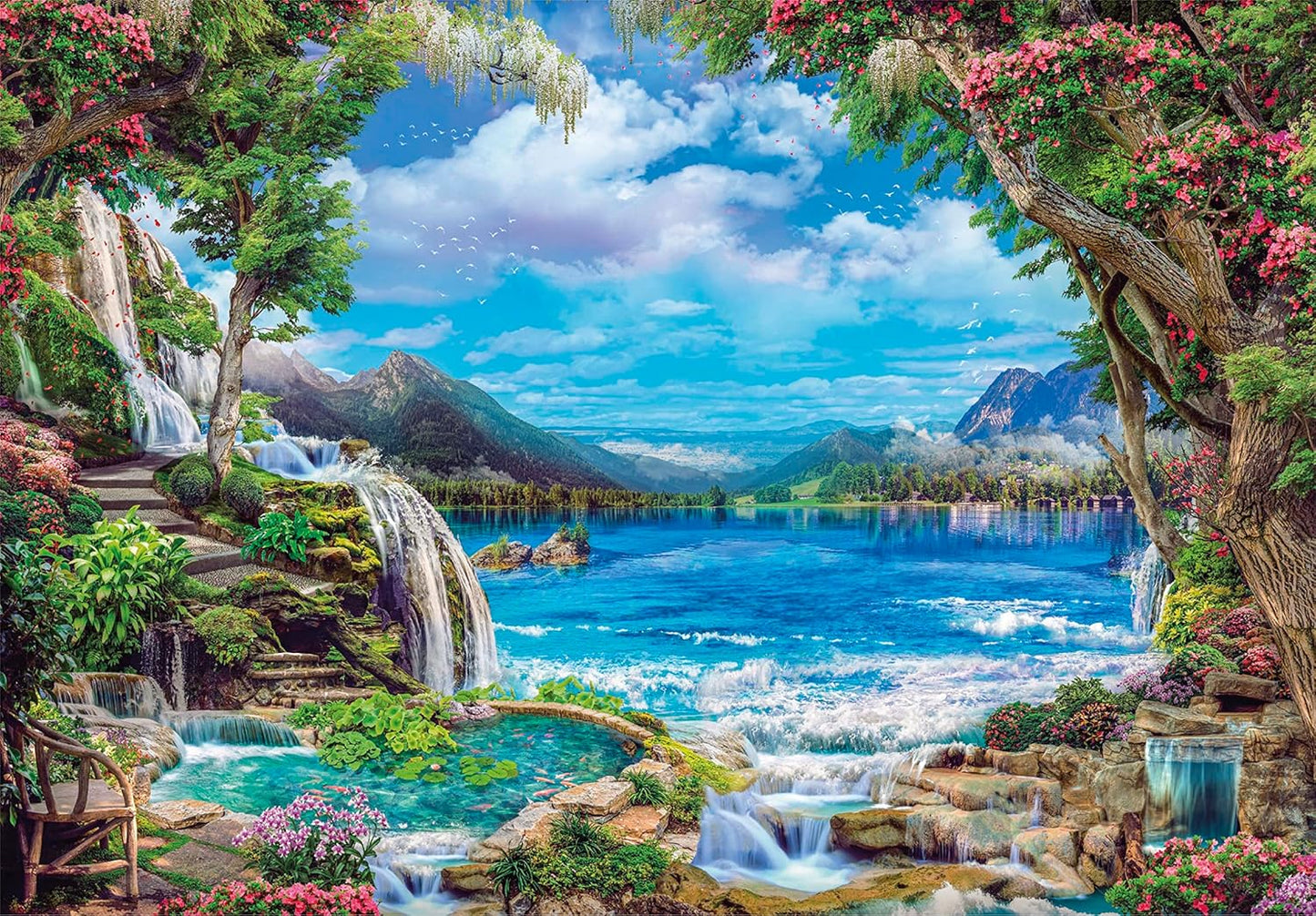 Clementoni 32573 Collection Paradise On Earth 2000 Pieces, Jigsaw Puzzle for Adults-Made in Italy