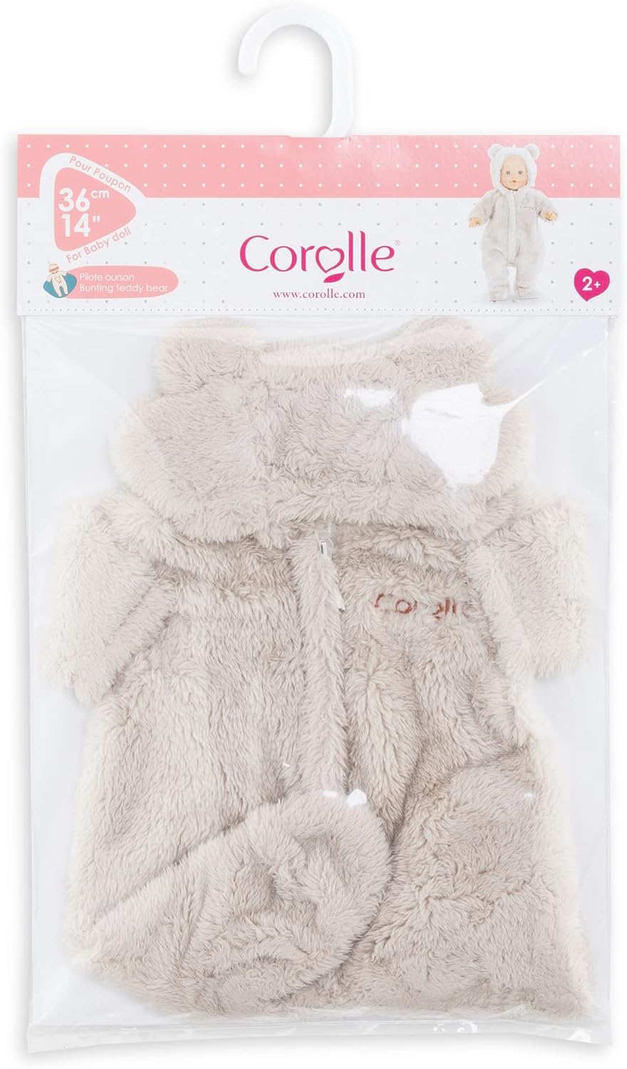 Corolle Snowsuit, Teddy, Doll Accessories, Doll Clothes, for All 36 cm Baby Dolls, from 2 Years