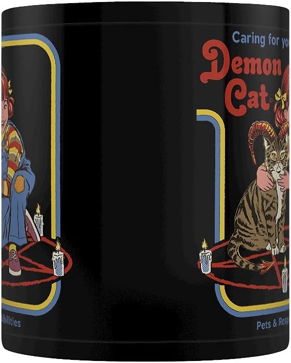 Pyramid Steven Rhodes: Demon Cat Black Pod Mug (Tazza) Merchandising Ufficiale