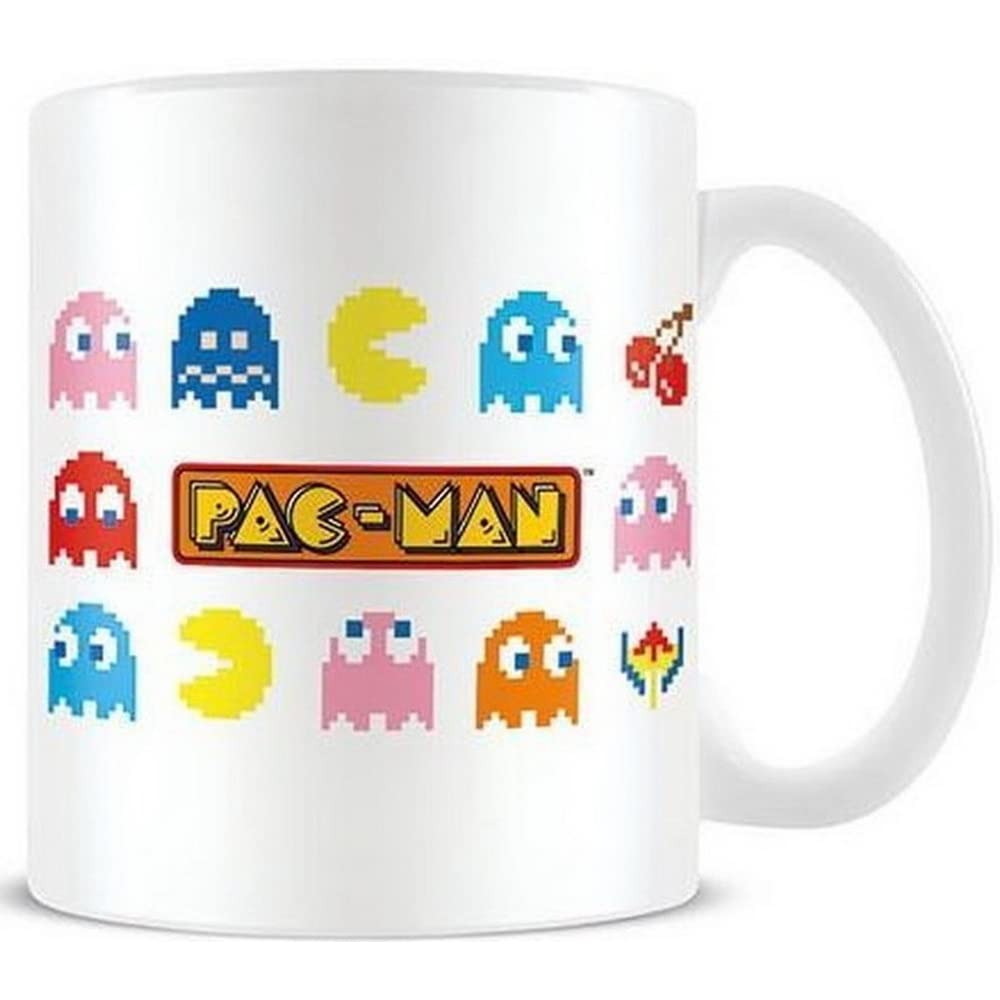Pyramid International Pac-Man Coffee Mug in Presentation Gift Box (Pac-Man Symbols Design) 11oz Ceramic Mug - Official Merchandise