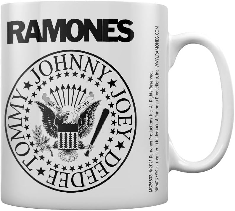 Ramones Kaffeetasse mit Logo, Weiß