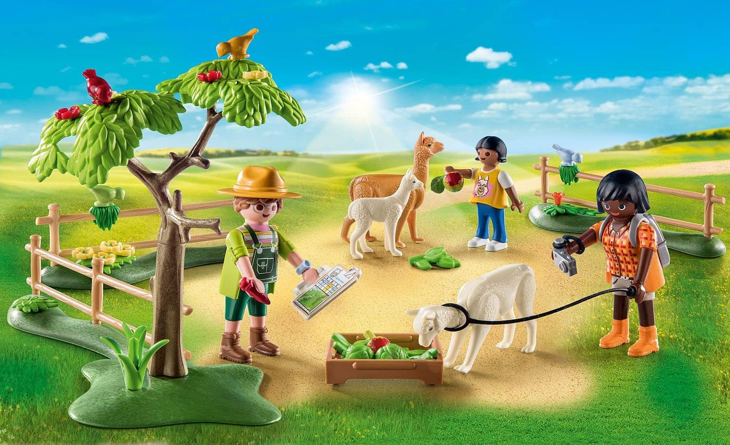 Playmobil 71252 Country Rabbit hutch, farm animal play sets, sustainable toys, fun imaginative role play, playsets suitable for children ages 4+