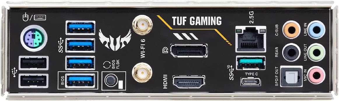 ASUS TUF Gaming B550M-PLUS WiFi II Mainboard Sockel Ryzen AM4 (AMD B550, mATX, PCIe 4.0, dual M.2, WiFi6, SATA 6Gbit/s, Aura Sync